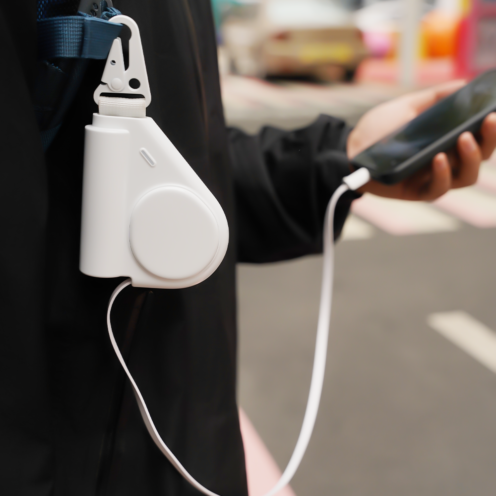 Porcelain White MChaos 5000mAh Wearable Power Bank