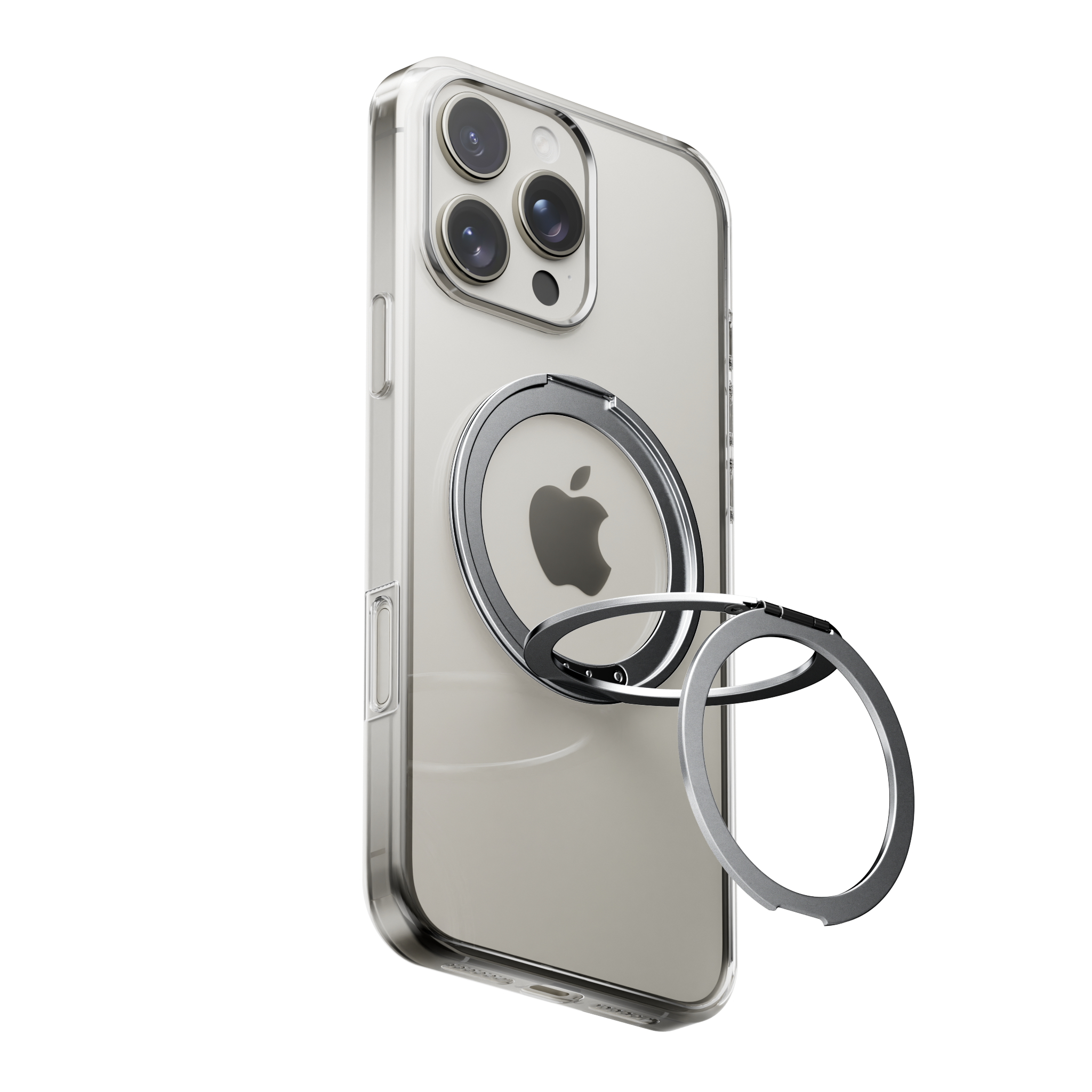 AirHold Triple-Folding Ring, Grip and Stand Phone Case for iPhone