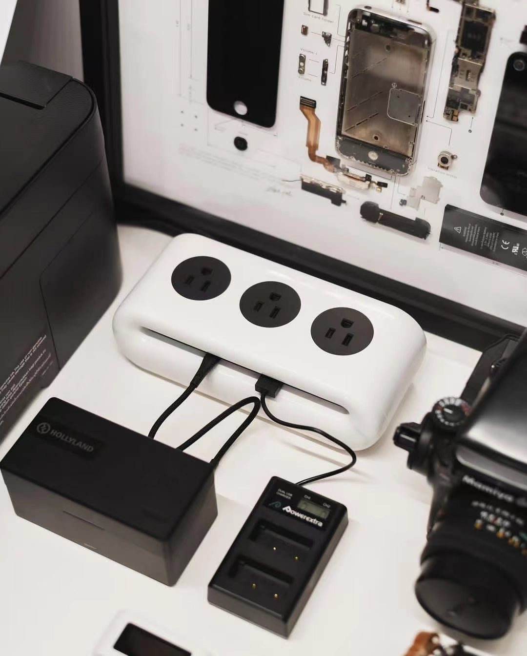 iSwift PowerCloud Desktop Charging Station and Power Strip