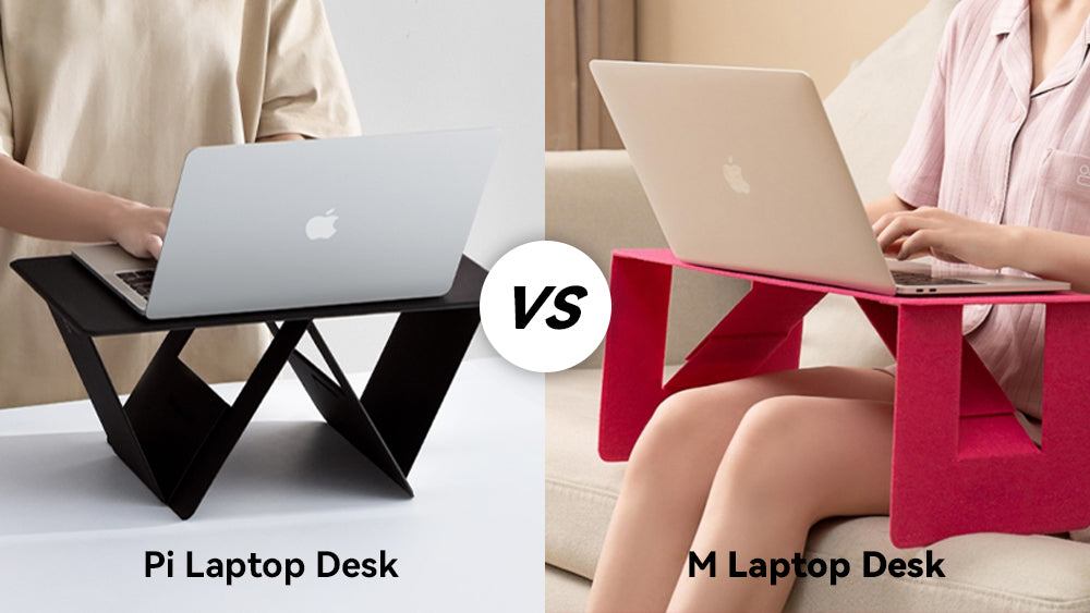 Pi and M foldable laptop desk
