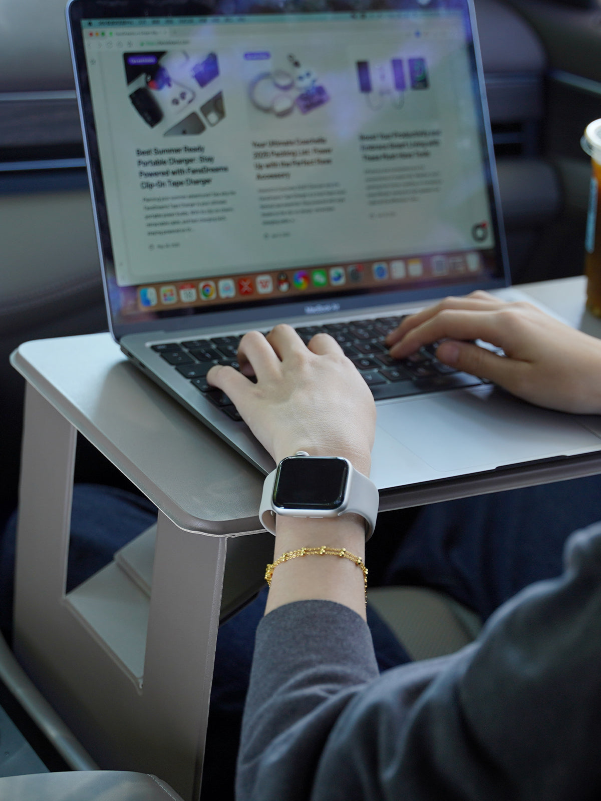 2025 New] M Quick-Fold Portable Lap Desk, Car Table, Food Tray, Lapto