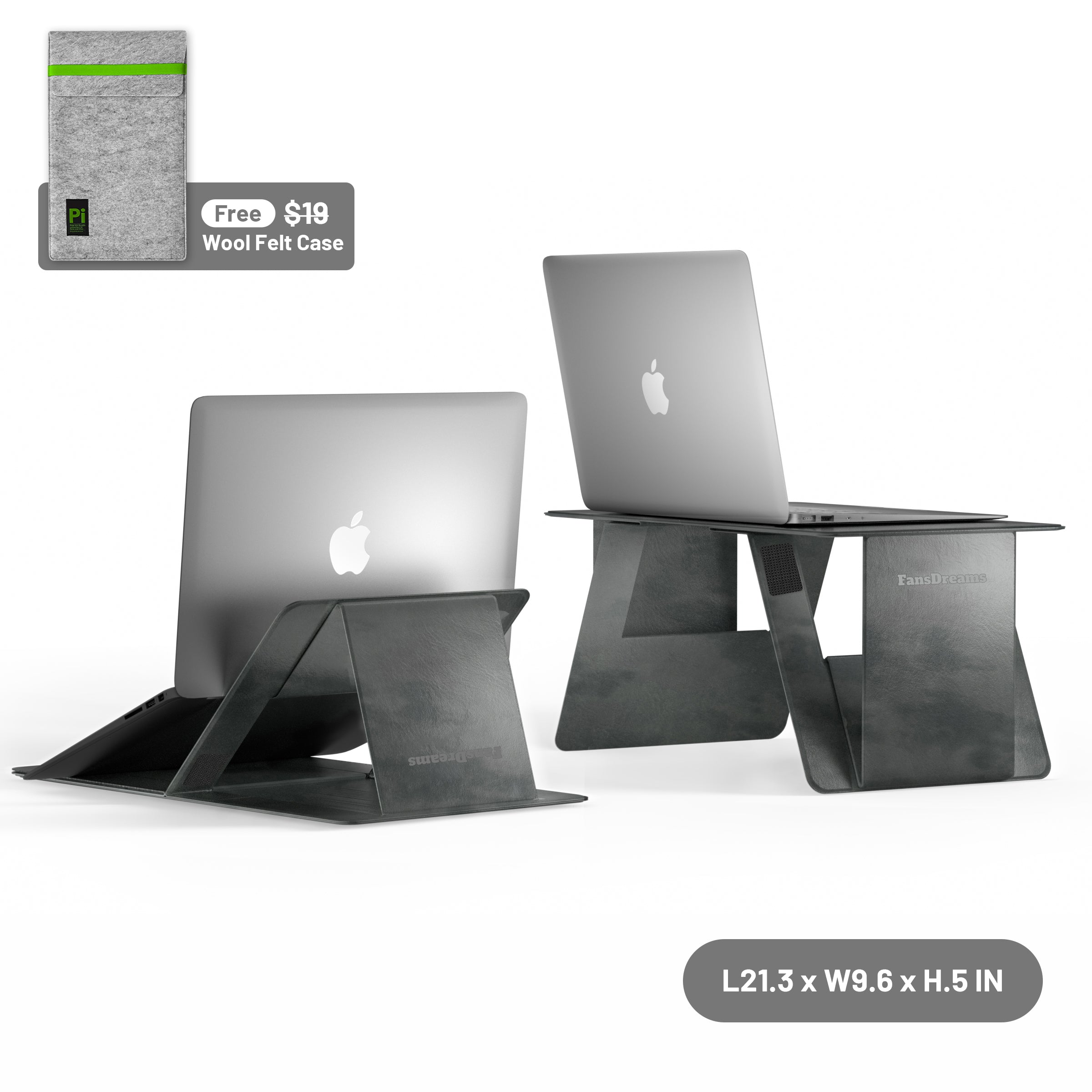 Fansdreams Pi Foldable Lap Desk, Car Table and Laptop Stand