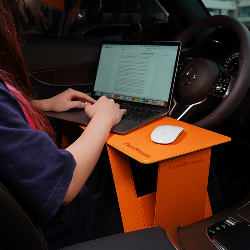 [New] Pi Foldable Lap Desk, Laptop Stand and Mat for Car, Bed, Couch, Picnic.