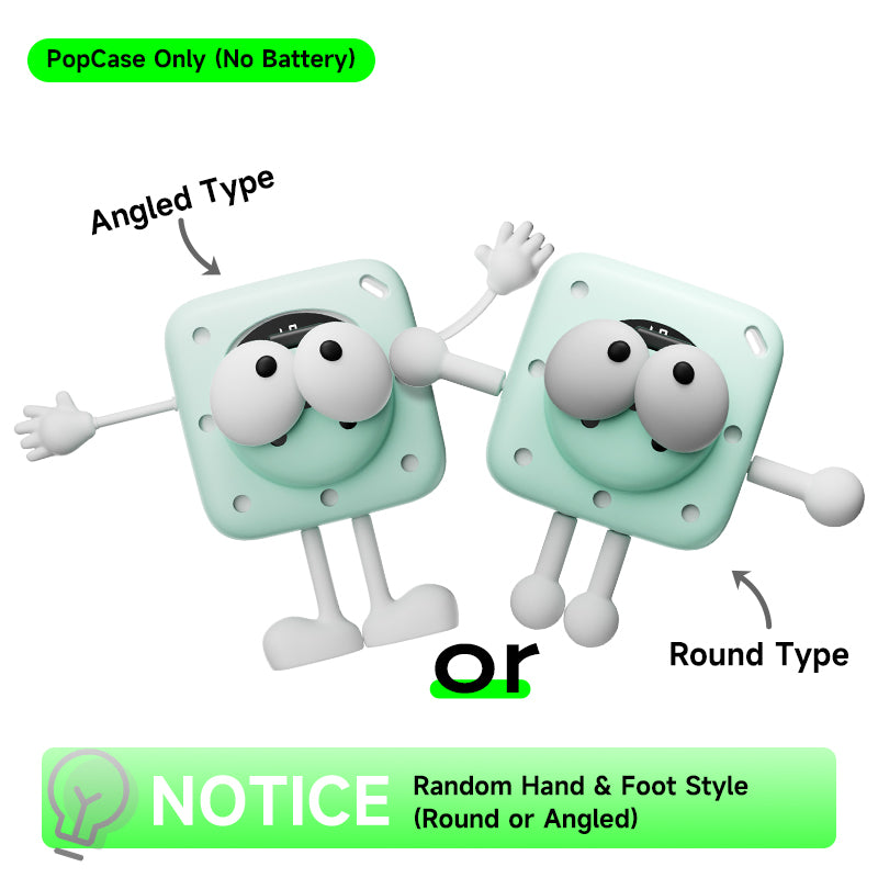 Silicon PopCase with Removable Eye Charms (No Battery Included, Case Only)
