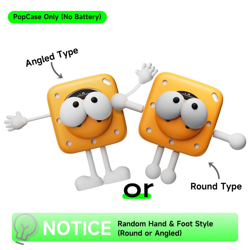 Silicon PopCase with Removable Eye Charms (No Battery Included, Case Only)
