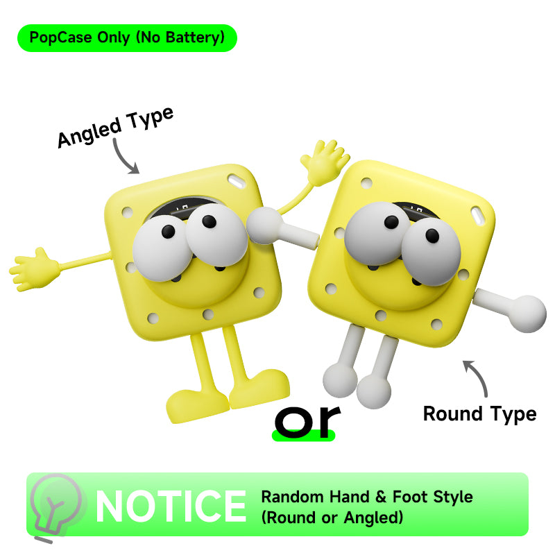 Silicon PopCase with Removable Eye Charms (No Battery Included, Case Only)